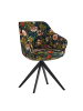 B&D Home Drehstuhl PANDORA in Blumen - (B)58 x (H)81 x (T)61 cm