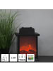 STAR Trading Kleiner LED Kamin ,Fireplace', batteriebetriebener Deko-Kamin, Flacker