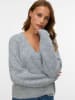 Vero Moda Strickpullover in Medium Grey Melange
