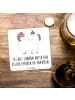 Mr. & Mrs. Panda Bierdeckel Einhorn Stolzieren mit Spruch in Weiß