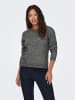 JDY Strickpullover in Dark Grey Melange