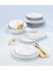 Seltmann Weiden 6er Set Suppenteller Compact Blaurand ø 20,2 cm weiß-blau in weiß-blau