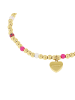 Amor Armband Edelstahl, IP silber+gold in Rosa
