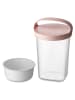 koziol BUDDY 0,7 - Snackpot mit Einsatz und Deckel 700ml in organic pink-organic white/