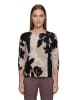 Betty Barclay Strickpullover mit Fledermausärmeln in Beige/Schwarz