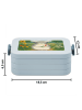 Mr. & Mrs. Panda MEPAL Bentobox Chinchilla Blume Design ohne Spruch in Blau Pastell