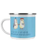 Mr. & Mrs. Panda Kaffeebecher Hochzeitsfeier Abenteuer mit Spruch in Sky Blue