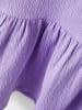 name it Puffärmel T-Shirt Top in Knitteroptik NKFKENSA in Lila