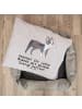 Mr. & Mrs. Panda Hundekorb Boston Terrier Moment mit Spruch in Grau Pastell