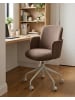 Beliani Bürostuhl DRYDEN in Braun/Weiß - (W) 60 x (H) 84 x (L) 60 cm