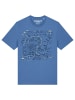wat? Apparel T-Shirt Landschaft in Bright Blue