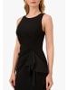 Adrianna Papell Langes Abendkleid Ruffle Crepe Halter Gown in schwarz