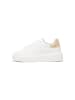 Marc O'Polo Sneaker in white cotton/light dusty sand