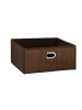 relaxdays 3 x Aufbewahrungskorb in Braun - (B)31 x (H)14 x (T)31 cm