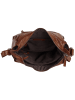 SPIKES & SPARROW Umhängetasche echt Leder in cognac