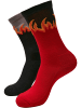Mister Tee Socken in red/black
