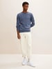 Tom Tailor Feinstrick Basic Pullover Rundhals Sweater in Blau