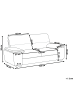Beliani 3-Sitzer Sofa VOGAR in Braun/Schwarz - (W) 195 x (H) 90 x (L) 74 cm