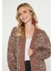 VIRITA Women Cardigan in Camel Multicolor