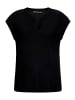 Betty Barclay Basic Shirt mit V-Ausschnitt in Schwarz