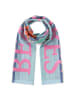 Codello Schal mit Streifenmuster und BEACH VIBES-Schriftzug in Blu1