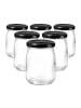Ritzenhoff & Breker 6er Set Einmachgläser Kitchen Love in 500 ml in transparent