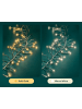LUMINEO Lichterkette CLUSTER 1128 LED 10,5 m, transparentes Kabel in Soft Gold