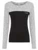 Kangaroos Langarmshirt in grau-schwarz