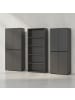 KADIMA DESIGN Büro-Set XL Schrankwand Soft-Close Graphit Aktenschrank Büromöbel