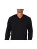 NORMANN Langarm Schlafanzug Pyjama Bündchen print - 86563 in schwarz