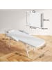 HOMCOM Massagetisch-182L x 82B x 68H cm-Weiß
