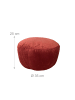 relaxdays Pouf in Rost - (H)25 x Ø 35 cm