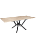 Beliani Esszimmertisch ANSELL in Braun/Schwarz - (W) 90 x (H) 77 x (L) 160 cm