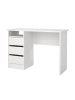 ebuy24 Schreibtisch FunctionPlus Weiß 110 x 49 cm