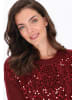 Usha Women Sweater in burgundy