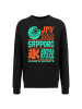 OLDSKULL Sweatshirt Asian Sapporo Hokkaido Island Graphic in Black