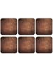 OnlyWow Glasuntersetzer 6er-Set Verrostetes