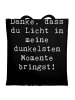 Mr. & Mrs. Panda Umhängetasche Spruch Herztherapeut Licht mit Sp... in Schwarz