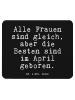 Mr. & Mrs. Panda Mouse Pad Alle Frauen sind gleich,... mit Spruch in Schwarz