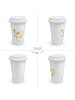Mr. & Mrs. Panda Tumbler Sonnengruß Design ohne Spruch in Weiß