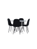ebuy24 Essgruppe Plaza (5-teilig) Grau 100 x 100 cm
