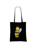 Mr. & Mrs. Panda Canvas Tasche Biene Happy ohne Spruch in Schwarz