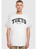 Mister Tee Mister Tee Herren Tokyo College Oversize Tee in white