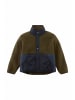 Hessnatur Hessnatur Wollfleecejacke Regular mit Patch aus reiner Schurwolle in vintage oliv