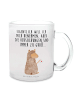 Mr. & Mrs. Panda Glasbecher Alpaka Fahne mit Spruch in Transparent