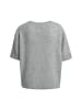Milano Italy Fitted 1/2 sleeve Pullover with round neck in Grey Melange