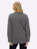 sheego Pullover in grau-anthrazit-meliert