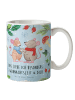 Mr. & Mrs. Panda Kaffeetasse Mäuse Weihnachten mit Spruch in Weiß