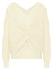faina Damen Strickpullover in Wollweiss
