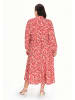 Usha Plus Size Dress usha PLUS SIZE in Multicolor Orange